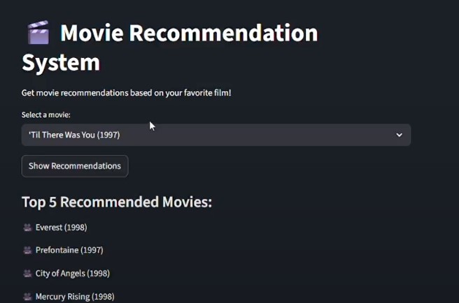 Movie recommendation